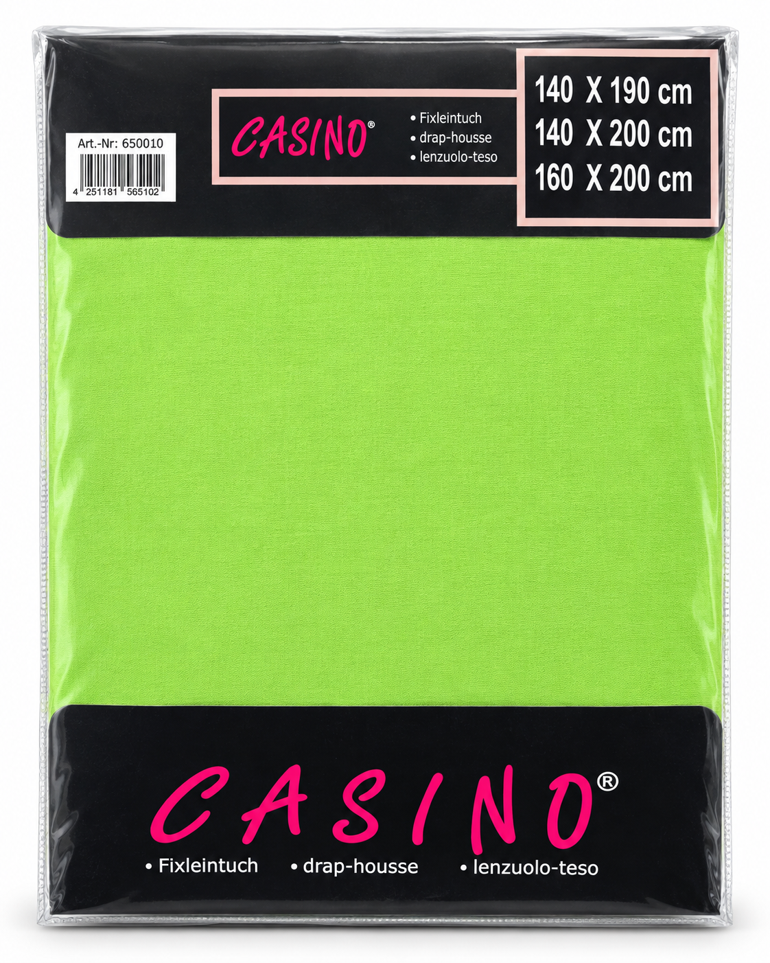 Jersey-Spannbetttuch aus Baumwolle in Verpackung – Farbe 8