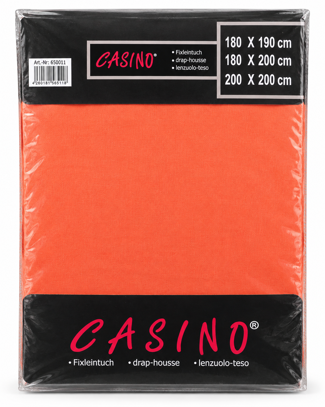 Jersey-Spannbetttuch aus Baumwolle in Verpackung – Farbe 9