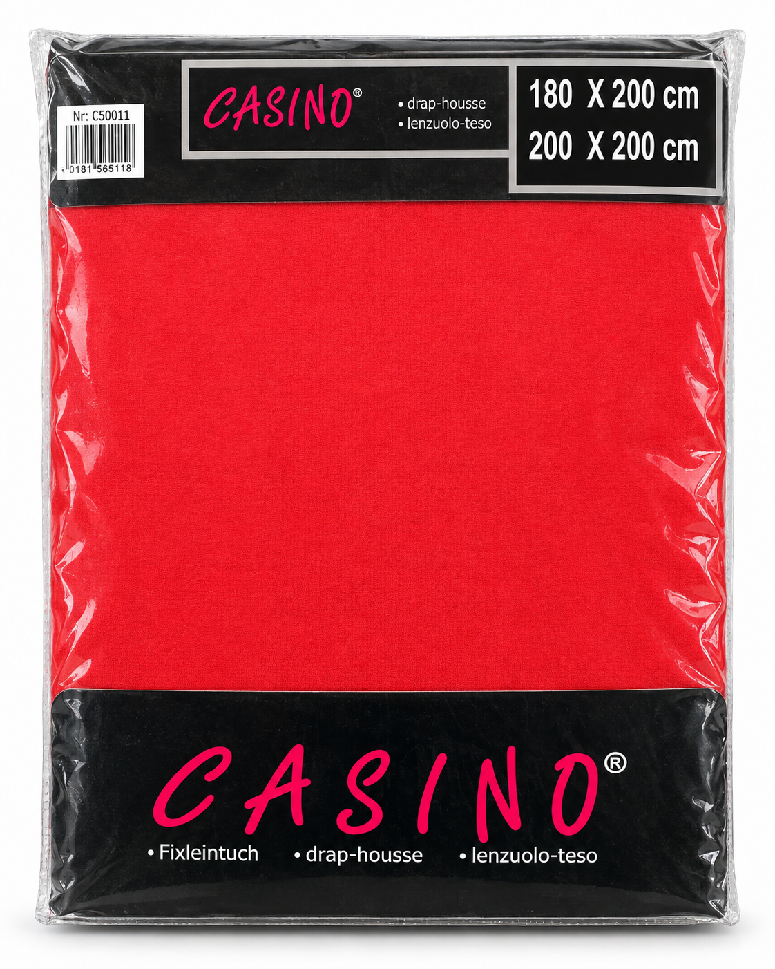 Jersey-Spannbetttuch aus Baumwolle in Verpackung – Farbe 10