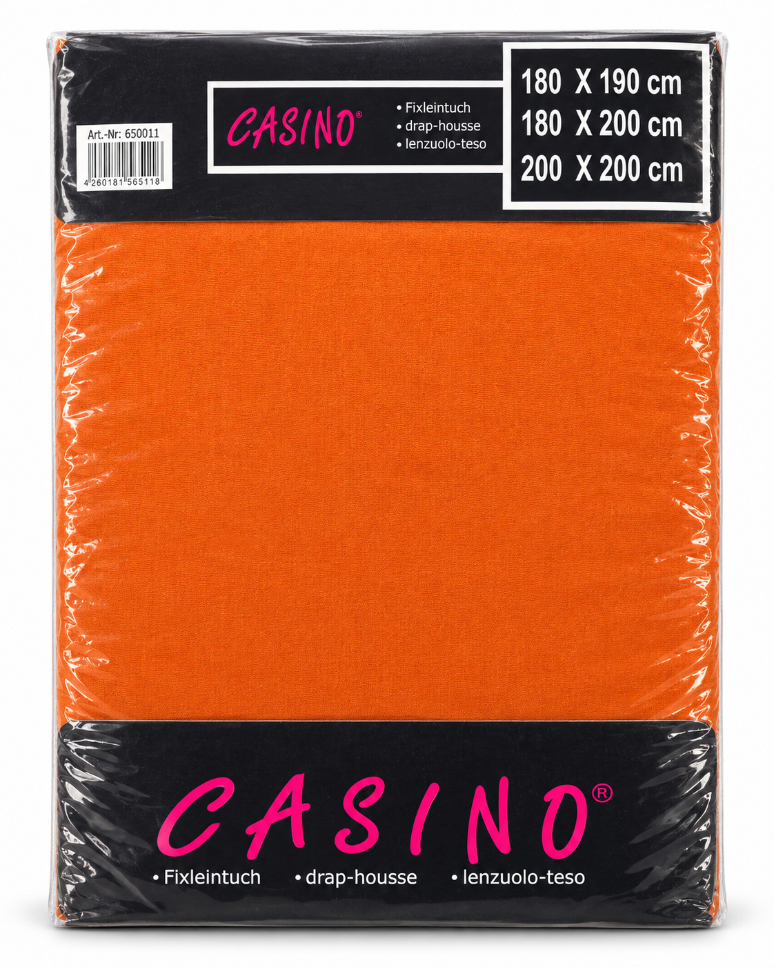 Jersey-Spannbetttuch aus Baumwolle in Verpackung – Farbe 13