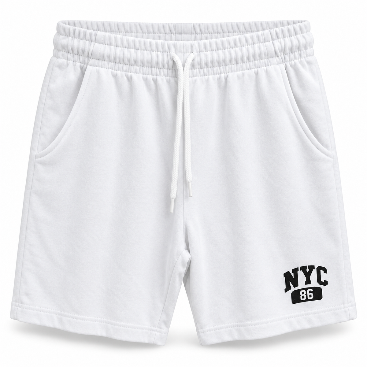 Herren Shorts mit NYC-Druck aus Baumwoll-Fleece – Ansicht 3
