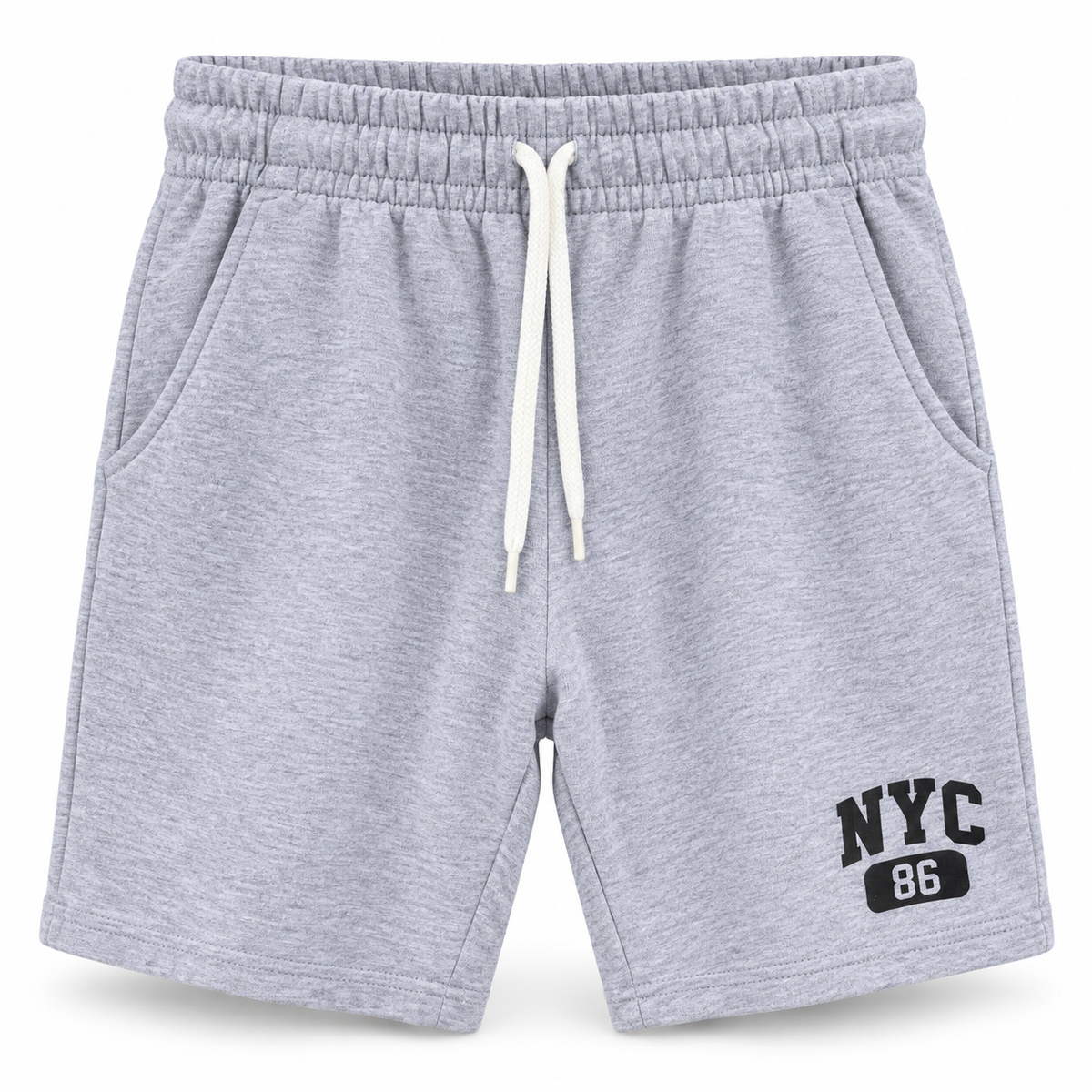 Herren Shorts mit NYC-Druck aus Baumwoll-Fleece – Ansicht 2