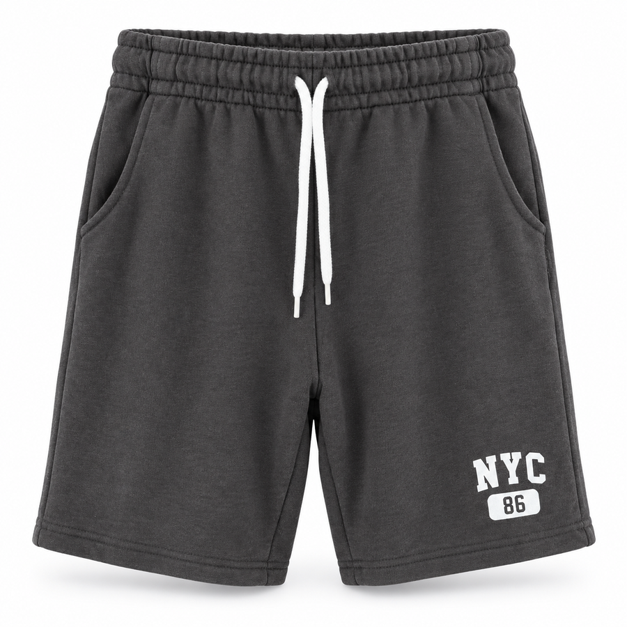 Herren Sportshorts mit NYC-Druck aus Polyester – Ansicht 1