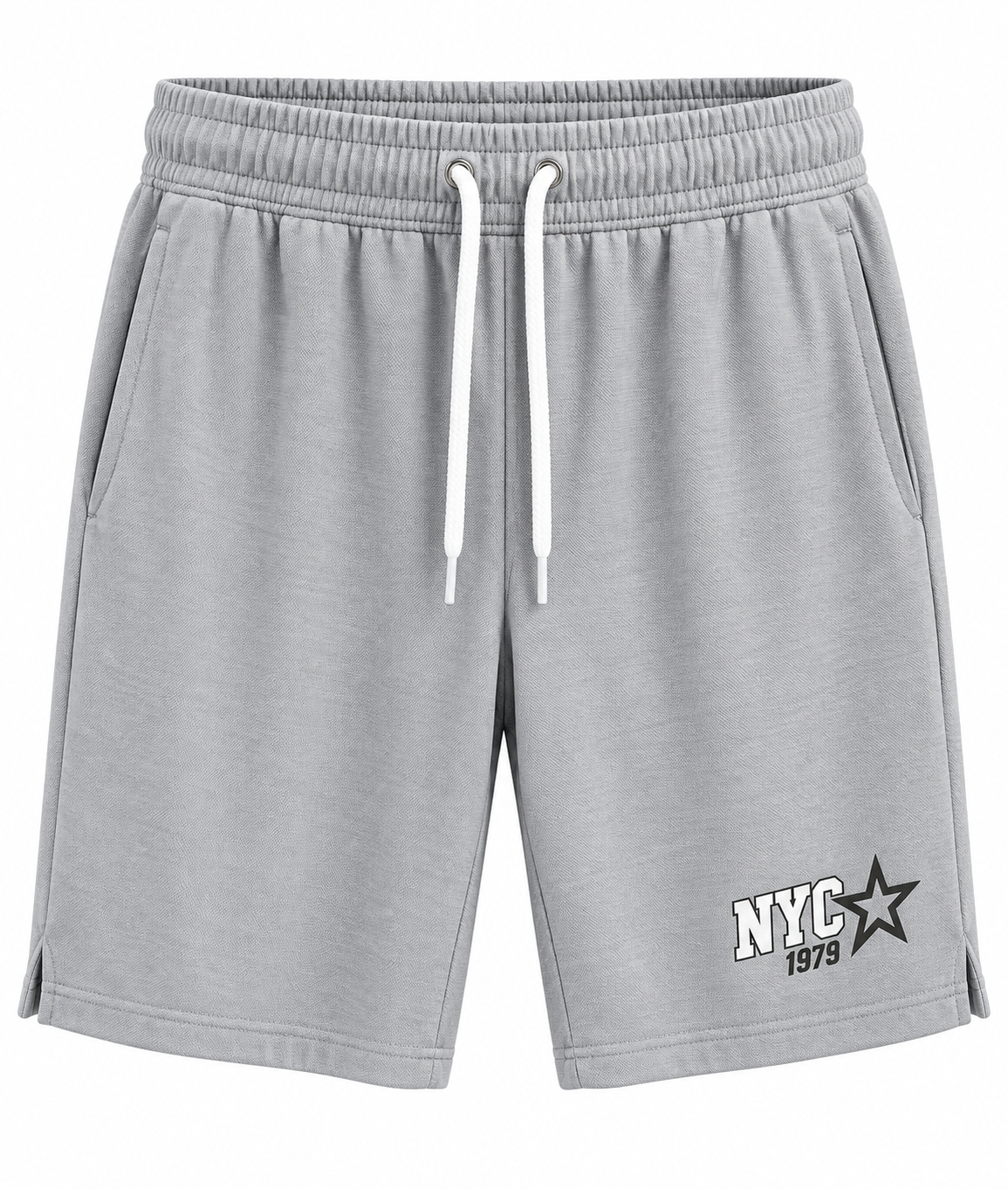Herren Sportshorts mit NYC-Druck aus Polyester – Ansicht 2