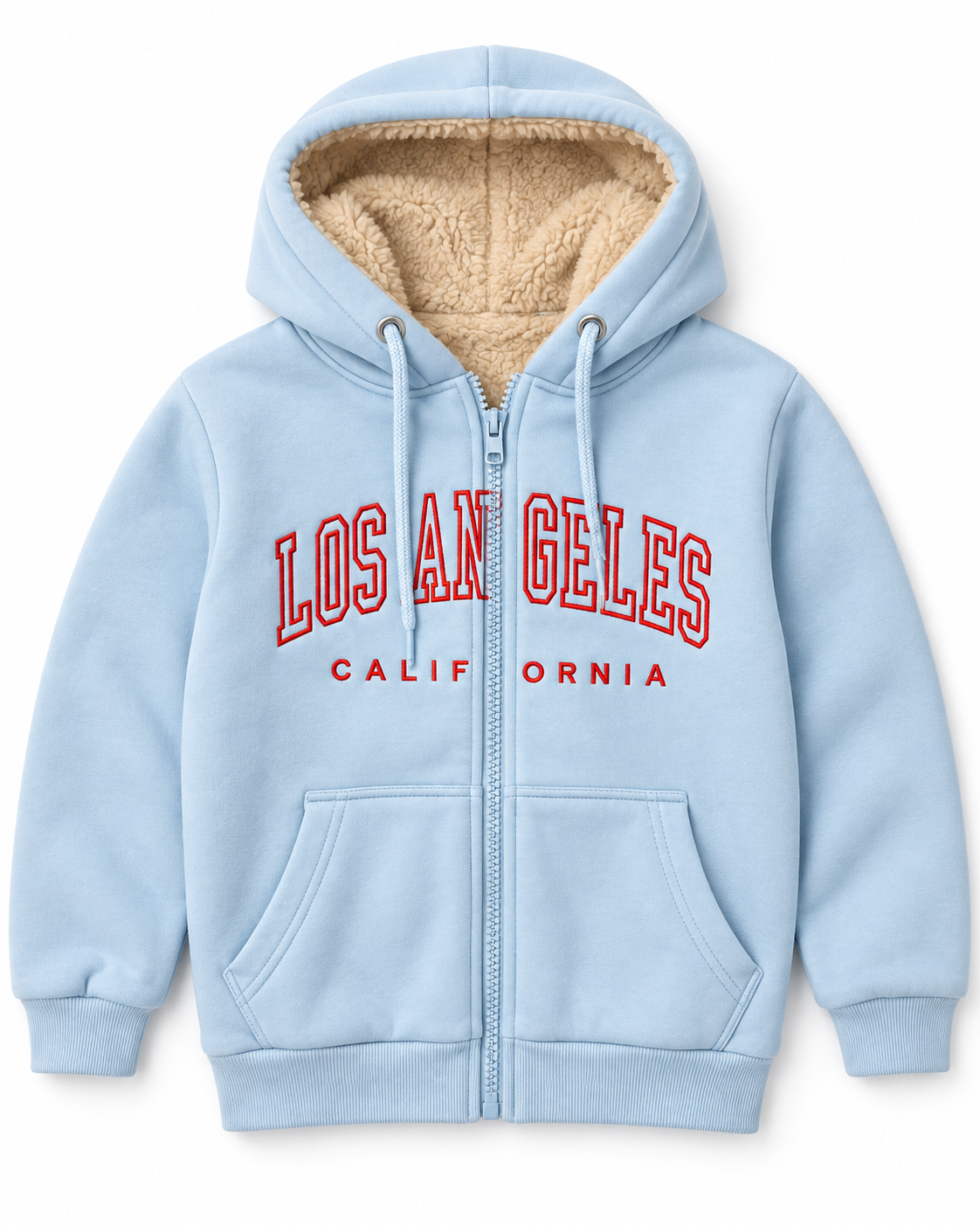 Kinder Hoodie-Jacke mit Reissverschluss und Stickerei – Ansicht 2