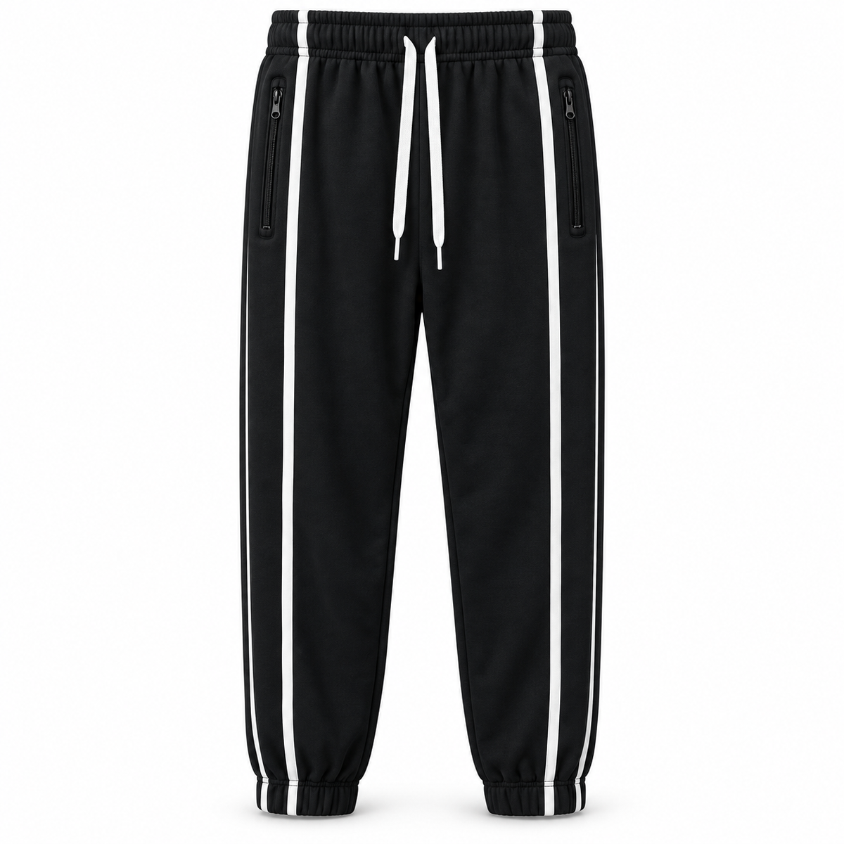 Jogginghose mit Seitenstreifen aus Terry-Fleece – Ansicht 3